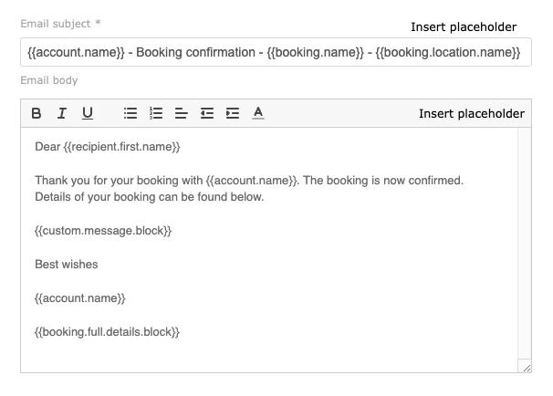 appointment-booking-email-placeholders